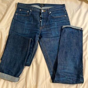 Used A.P.C. Denim jeans in petit standard size 28